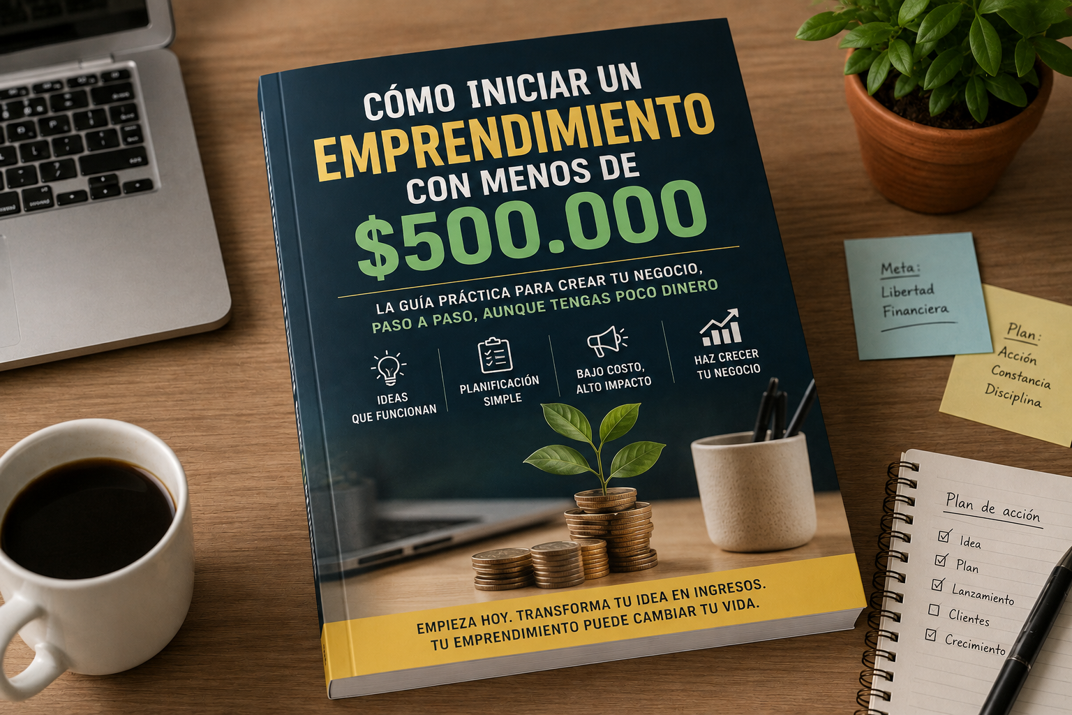 Emprende con menos de $500K | La Guía para Crear un Negocio Rentable desde Cero